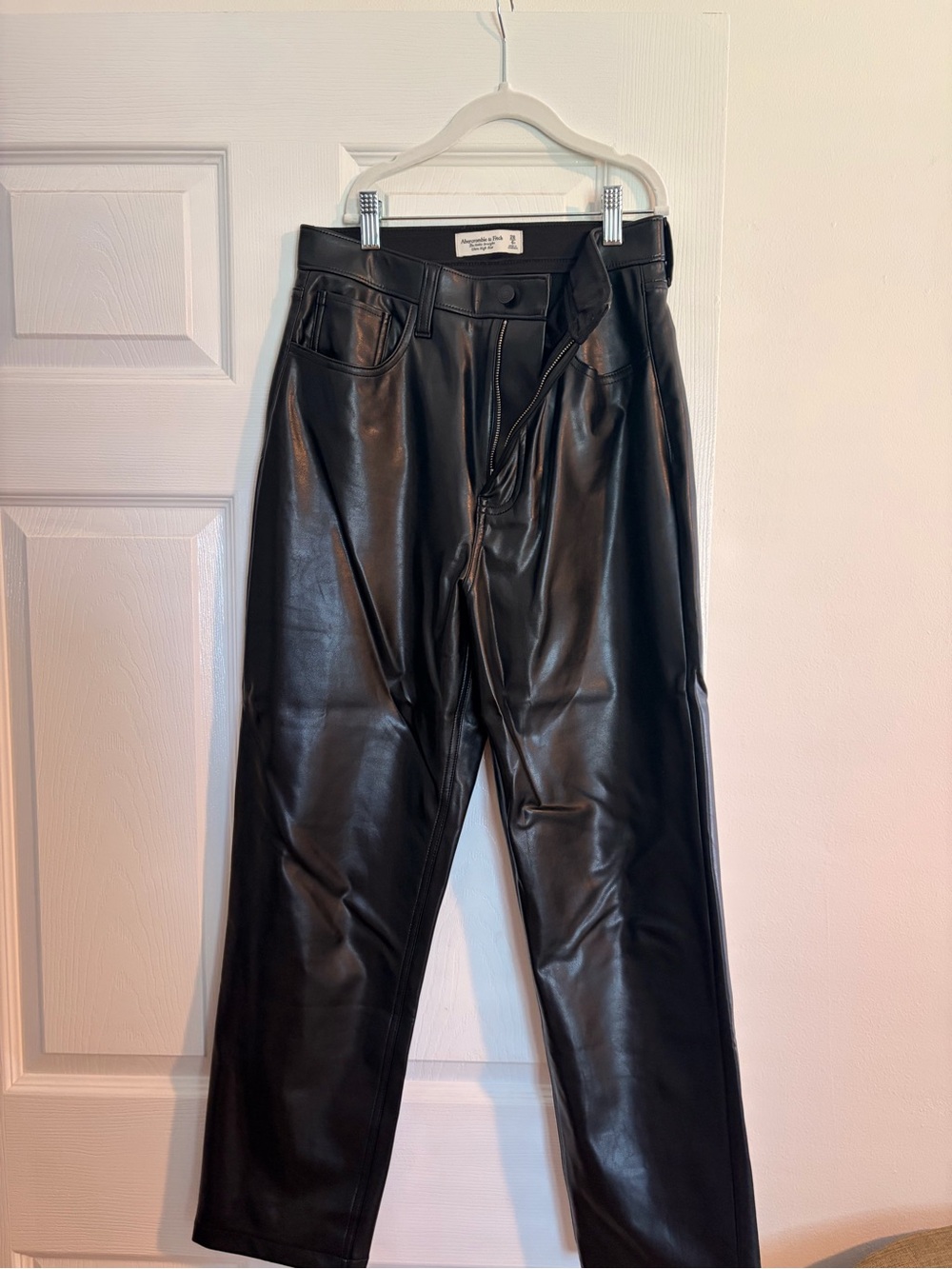 Women’s Black Faux Leather Pants